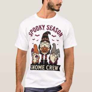 Halloween-Gnome-Shirt Gruseliger Gnome-Crew Vintag T-Shirt