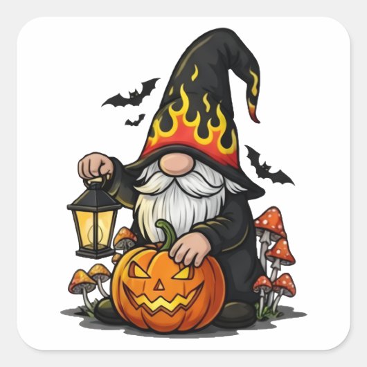 Halloween Gnome Sticker (Vorderseite)