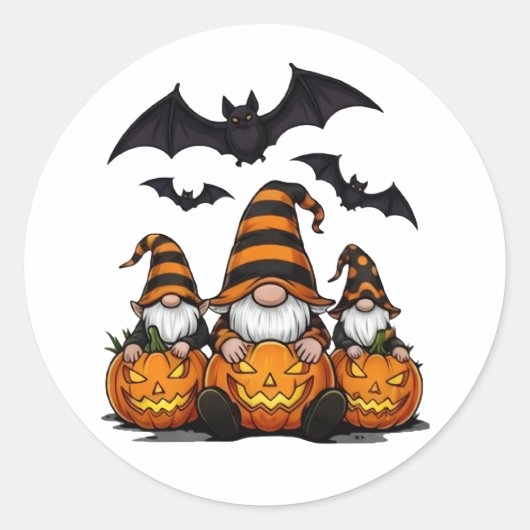 Halloween Gnome Sticker (Vorderseite)