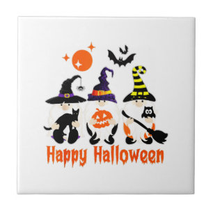 Halloween Gnome Süßer Herbst Kürbis Herbst Fliese