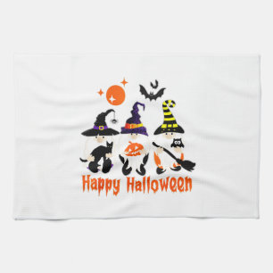 Halloween-Gnome Süßer Herbst-Kürbis Herbst Geschirrtuch