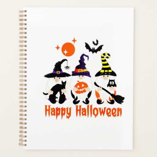 Halloween-Gnome Süßer Herbst-Kürbis Herbst Planer (Vorderseite)