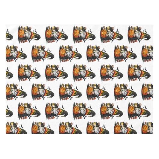 Halloween Gnome Tablecloth Tischdecke (Vorderseite (Horizontal))