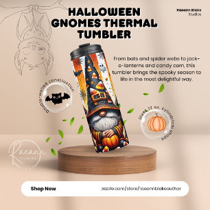 Halloween-Gnome-Thermobecher Thermosbecher