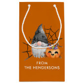 Halloween Gnome Trick oder Treat Kleine Geschenktüte (Rückseite)