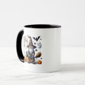 Halloween Gnome und Black Cat Tasse (Vorderseite Links)