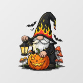 Halloween Gnome Window Cling Fensteraufkleber (Blatt)