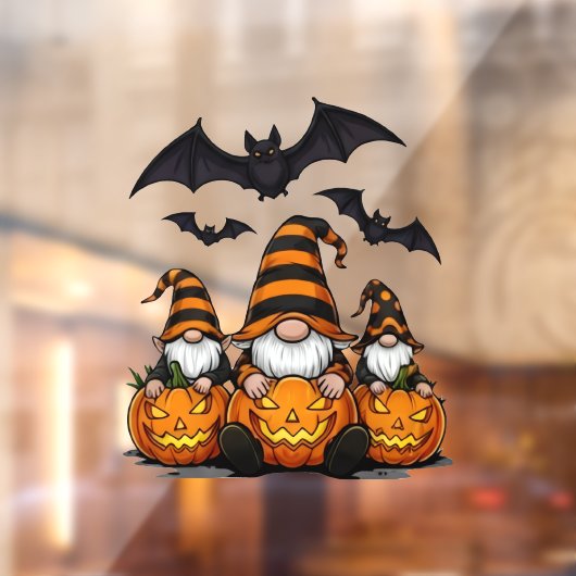 Halloween Gnome Window Cling Fensteraufkleber (Blatt 2)
