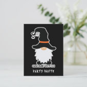 Halloween Gnome Witz Weiße Haare Einladung Postkar Postkarte (Stehend Vorderseite)