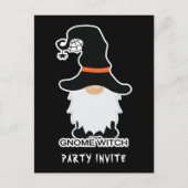 Halloween Gnome Witz Weiße Haare Einladung Postkar Postkarte (Vorderseite)