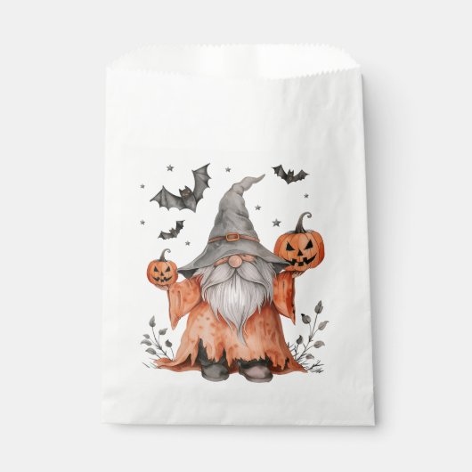 Halloween Gnome Wizard Geschenktütchen (Vorderseite)