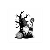 Halloween Gnome Wood Art Stamp Gummistempel (Prägung)