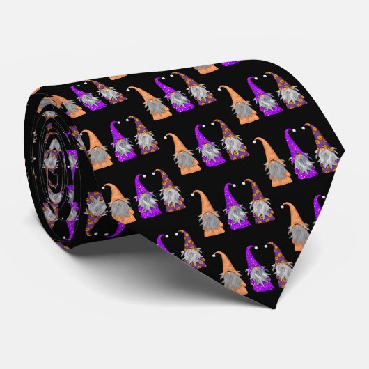 Halloween Gnomen Tie Krawatte (Gerollt)