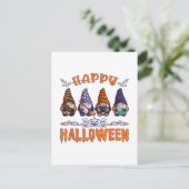 Halloween Gnomes Feiertagspostkarte (Stehend Vorderseite)