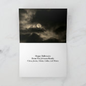 Halloween Gnomes Full Moon Familienurlaub Karte (Innenseite)