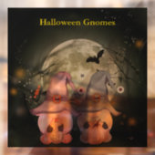 Halloween Gnomes Full Moon Family Fensteraufkleber (Blatt 2)