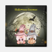 Halloween Gnomes Full Moon Family Magnet (Vorne)