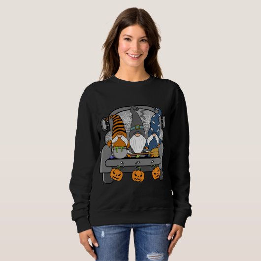 Halloween Gnomes Funny Monsters Pumpkin Spice Witc Sweatshirt (Vorne ganz)