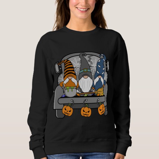 Halloween Gnomes Funny Monsters Pumpkin Spice Witc Sweatshirt (Vorderseite)