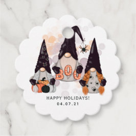 Halloween Gnomes Fvor Tags Geschenkanhänger