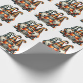 Halloween Gnomes Gift Wrap Geschenkpapier (Ecke)