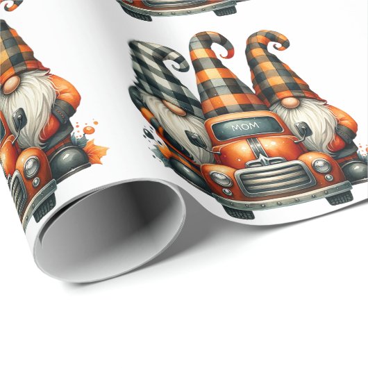 Halloween Gnomes Gift Wrap Geschenkpapier (Rolleneckpunkt)