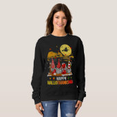 Halloween Gnomes Happy HalloThanksMas Thanksgiving Sweatshirt (Vorne ganz)