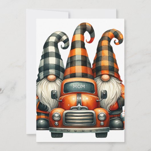 Halloween Gnomes Invitation Einladung (Vorderseite)