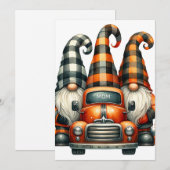 Halloween Gnomes Invitation Einladung (Vorne/Hinten)