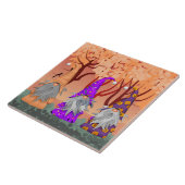 Halloween Gnomes Keramik Tile Fliese (Seite)