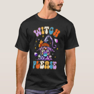 Halloween Gnomes Niedlich Hexenkürbis T-Shirt