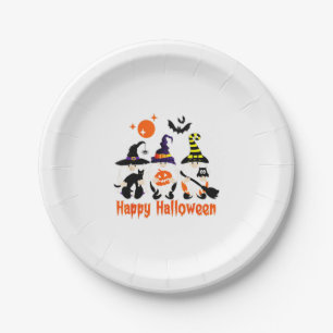 Halloween Gnomes Niedlicher Herbstpumpenfall Pappteller