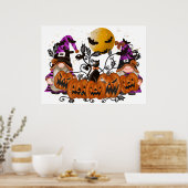 Halloween Gnomes Poster (Küche)