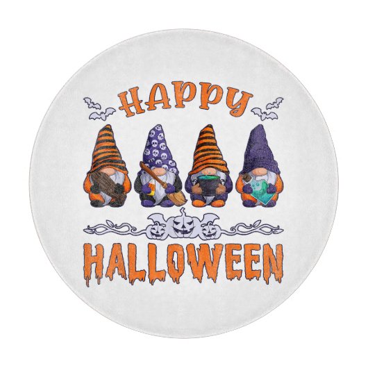Halloween Gnomes Schneidebrett (Vorderseite)
