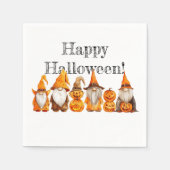 Halloween Gnomes Serviette (Vorderseite)