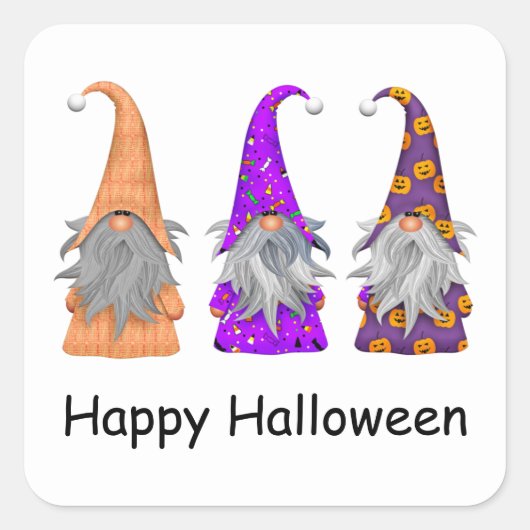 Halloween Gnomes Stickers (Vorderseite)