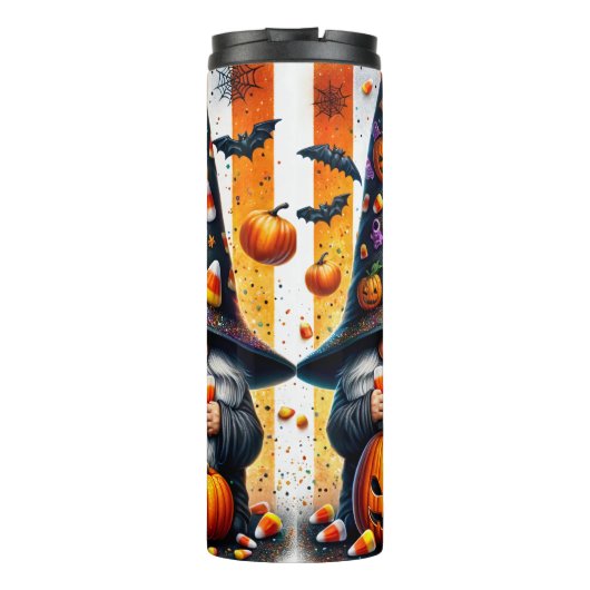 Halloween Gnomes Thermal Tumbler Thermosbecher (Rückseite)