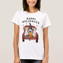 Halloween Gnomes Vintag Truck T - Shirt