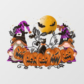 Halloween Gnomes Window Fensteraufkleber (Blatt)