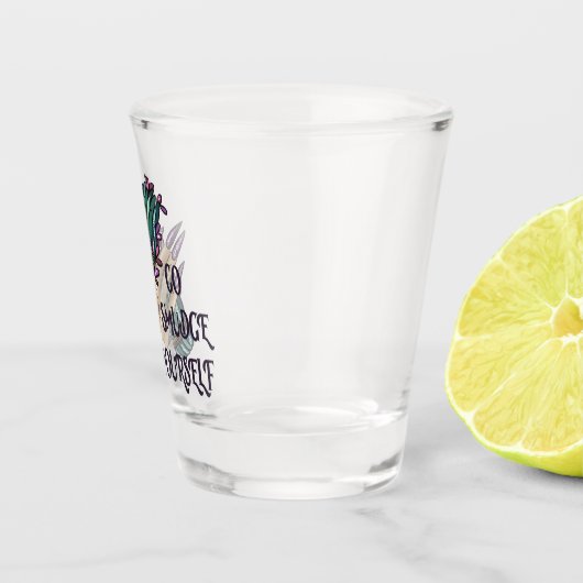 Halloween "Go Smudge yourself"-lustiges Schießglas Schnapsglas (Rechts)