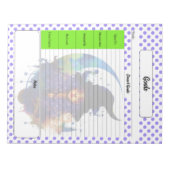 Halloween-Goals-Vorlage Notizblock (Vorderseite)