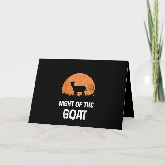 Halloween Goat Costume Gift Karte (Vorderseite)