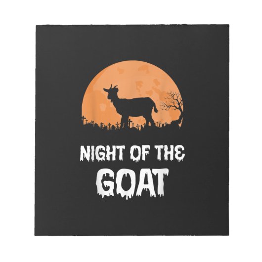 Halloween Goat Costume Gift Notizblock (Vorderseite)