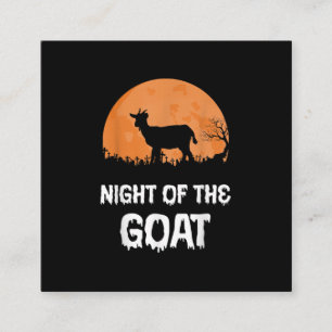 Halloween Goat Costume Gift Quadratische Visitenkarte