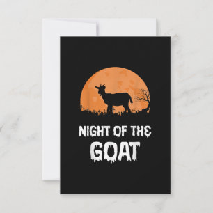 Halloween Goat Costume Gift RSVP Karte