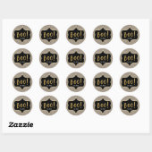 Halloween Gold BOO Golden Glitzer Chic Sticker (Blatt)
