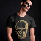 Halloween Gold Skull | T - SHIRT | Männer