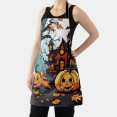 Halloween Golden Herbst Schürze, Blätter Pumpkins Schürze (InSitu)