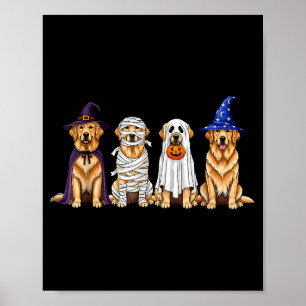 Halloween Golden Retriever Geist Soky Hunde Liebha Poster