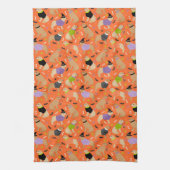 Halloween Golden Retriever Geschirrtuch (Vertikal)